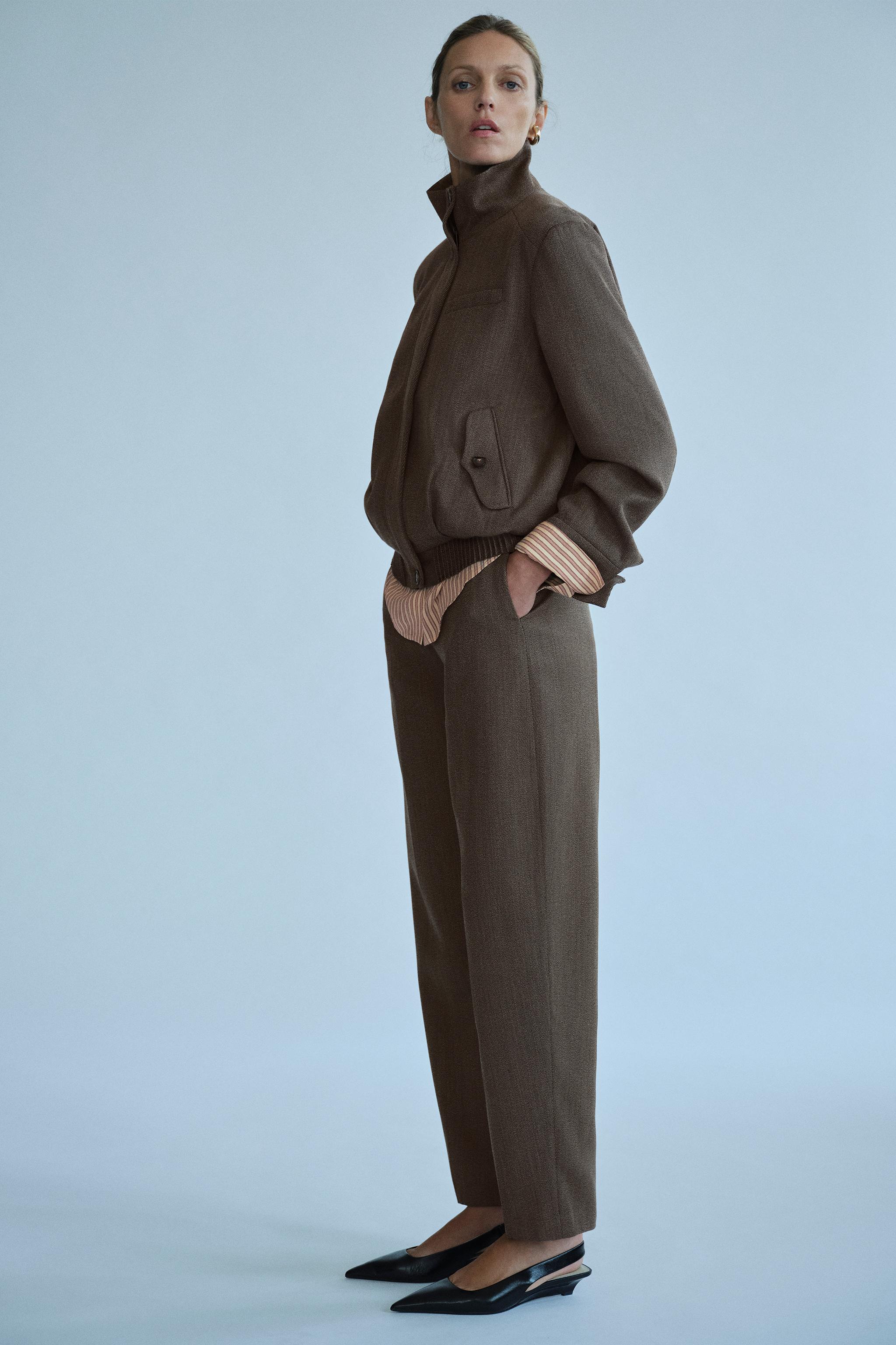 Жакет из шерстяной смеси ZW COLLECTION — ZARA