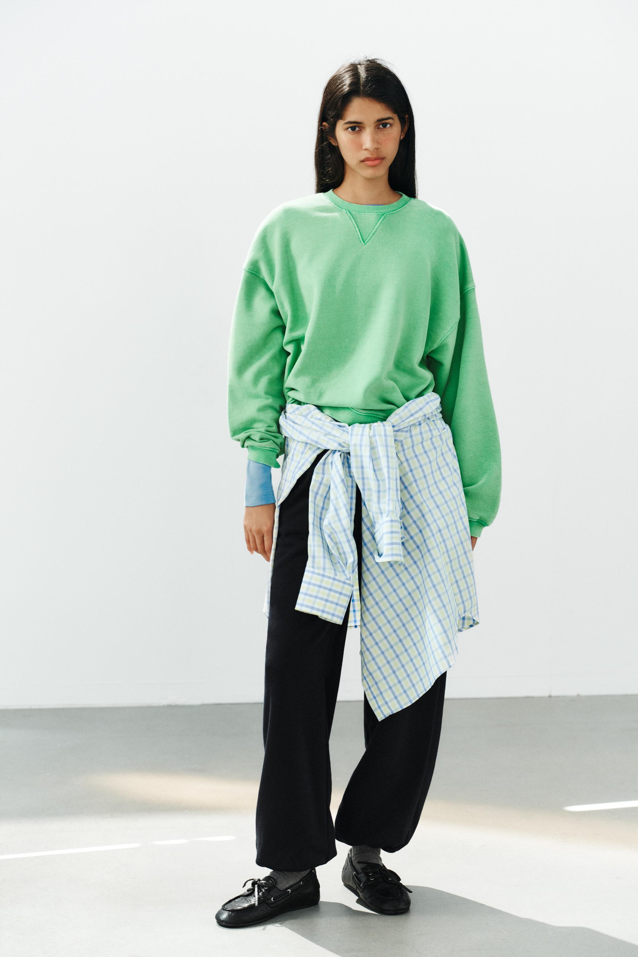 Свитшот с эффектом выцветания — ZARA