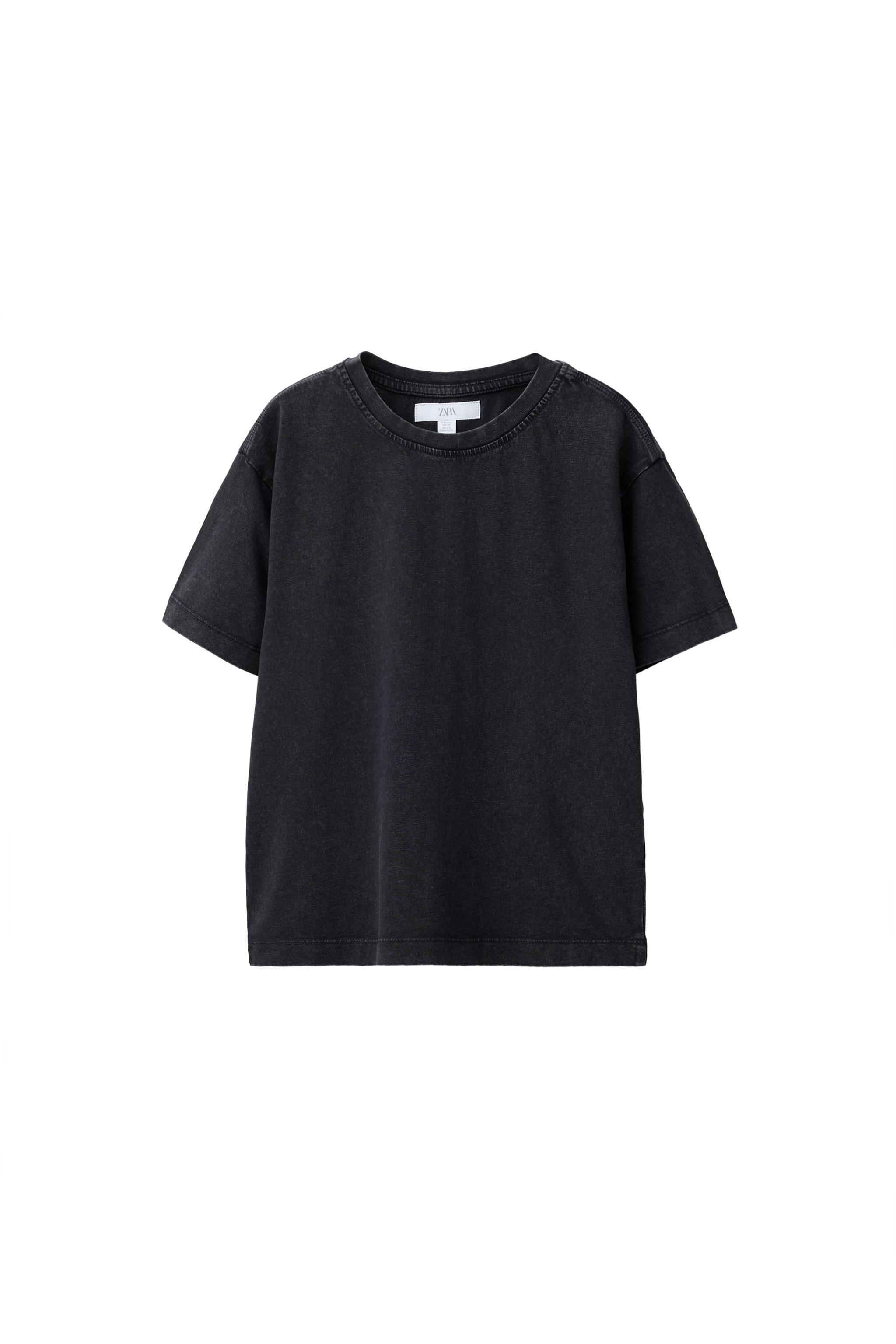 Базовая футболка с эффектом выцветания — ZARA
