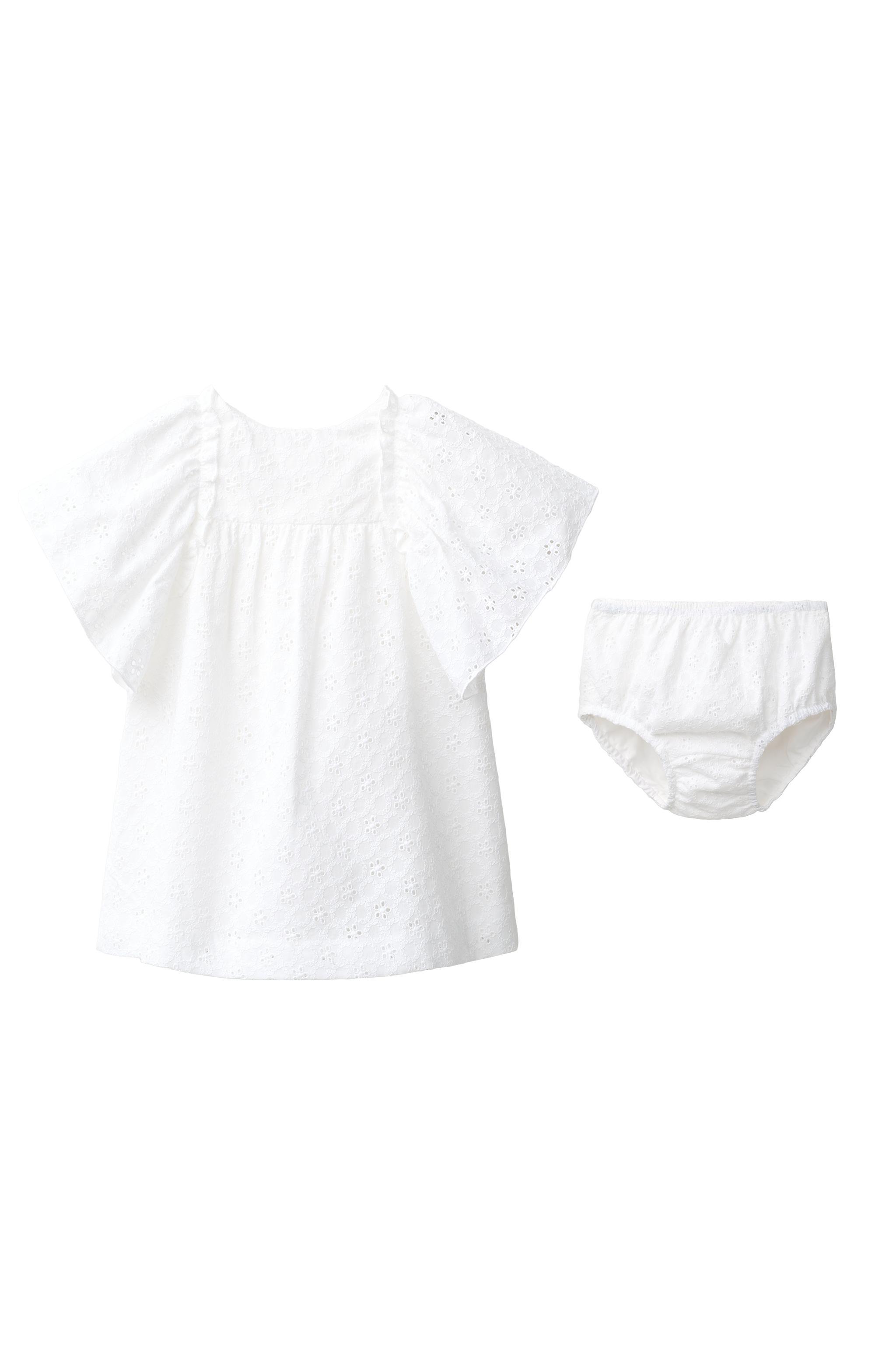 Платье с вышивкой + панталоны — ZARA
