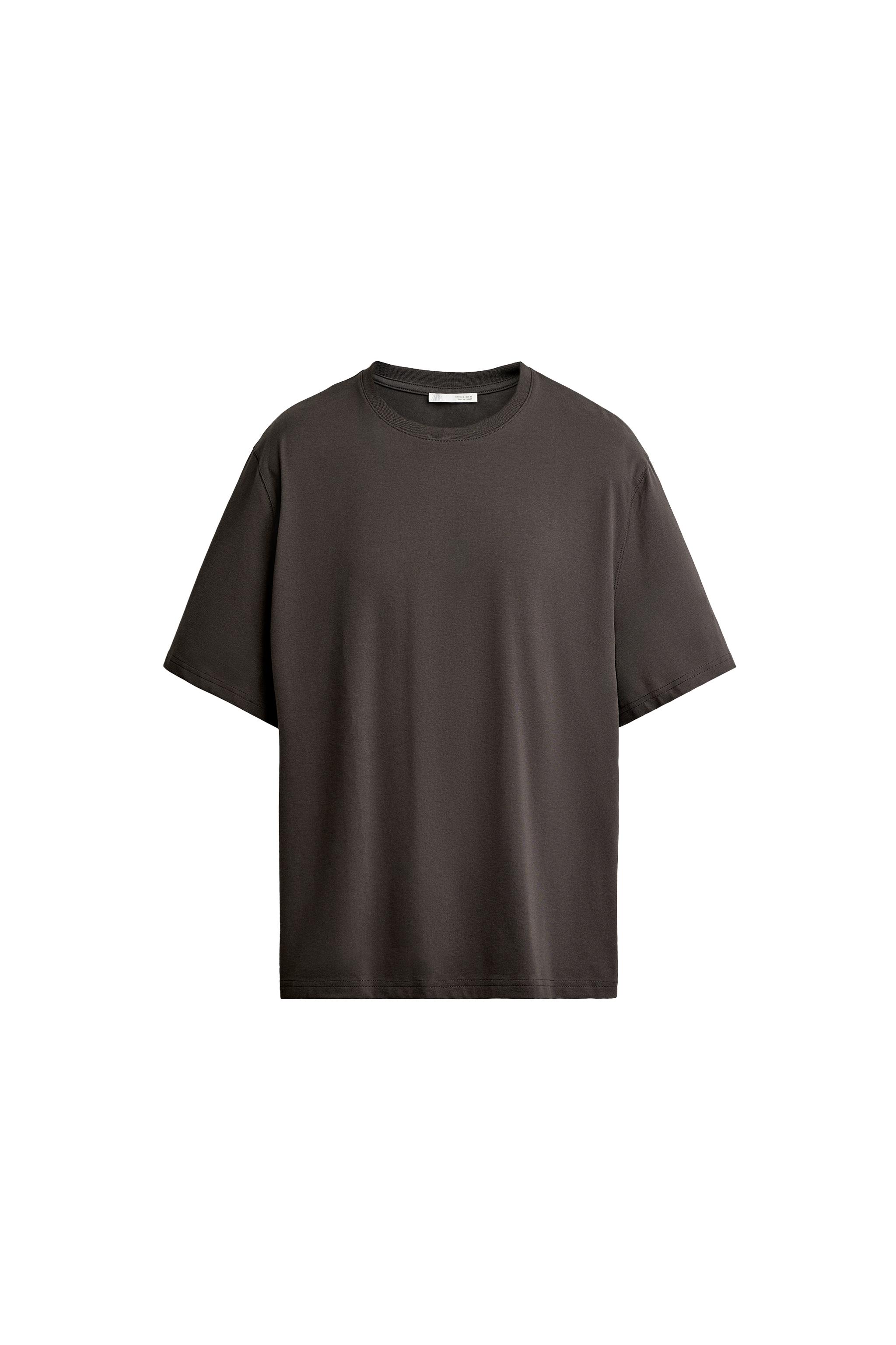 Футболка свободного кроя из интерлока /04 — ZARA