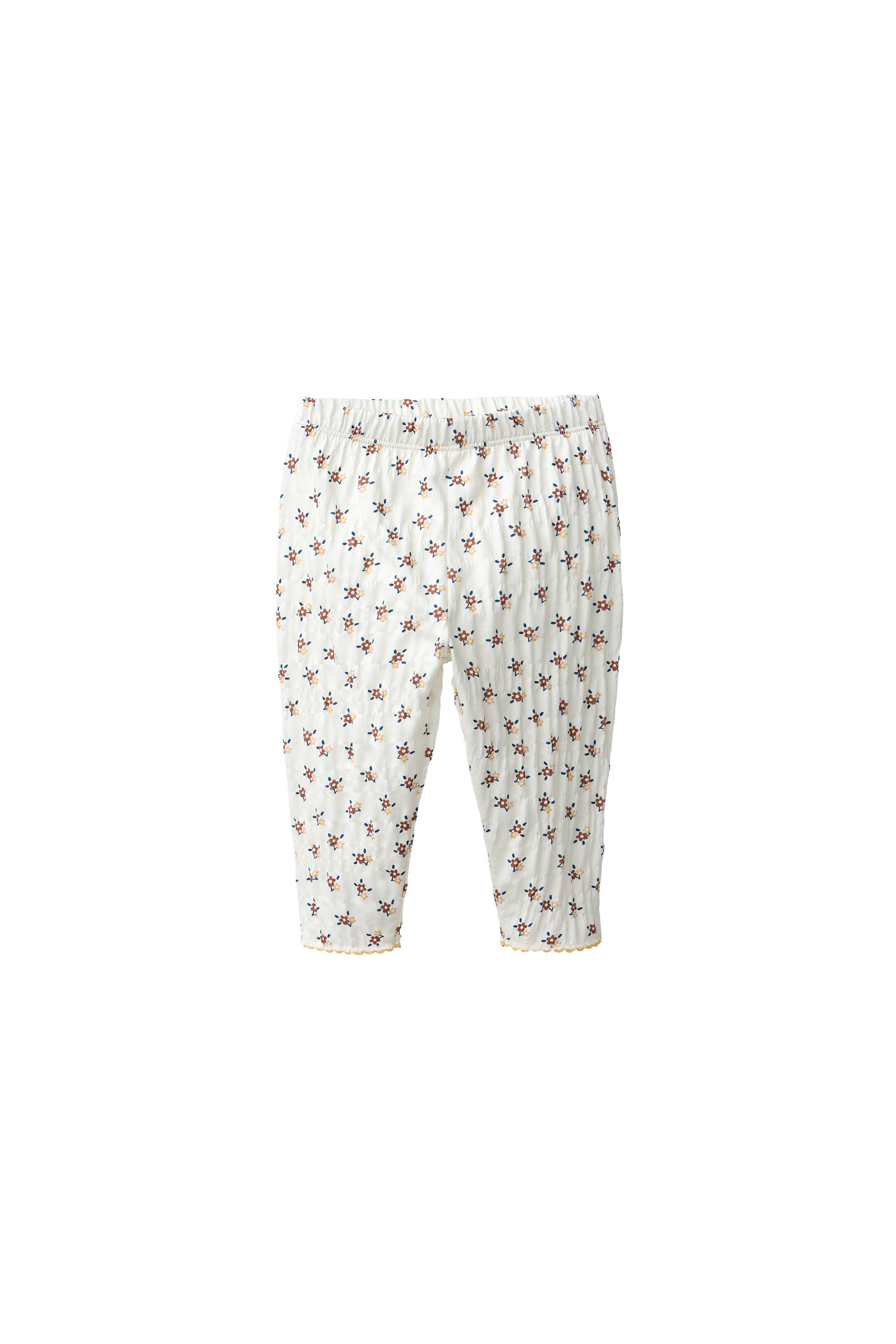 TEXTURED FLORAL LEGGINGS — ZARA