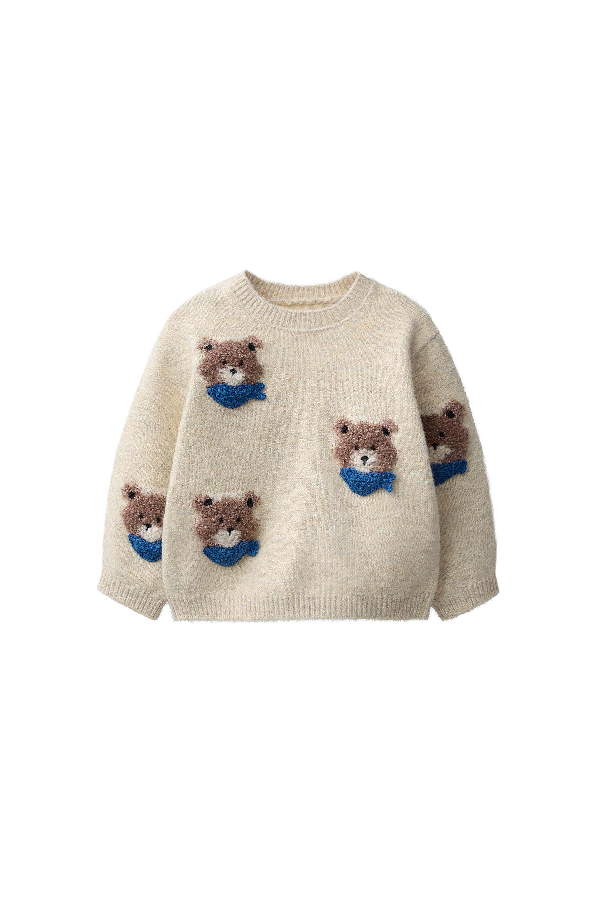 Джемпер с вышитым медведем — ZARA