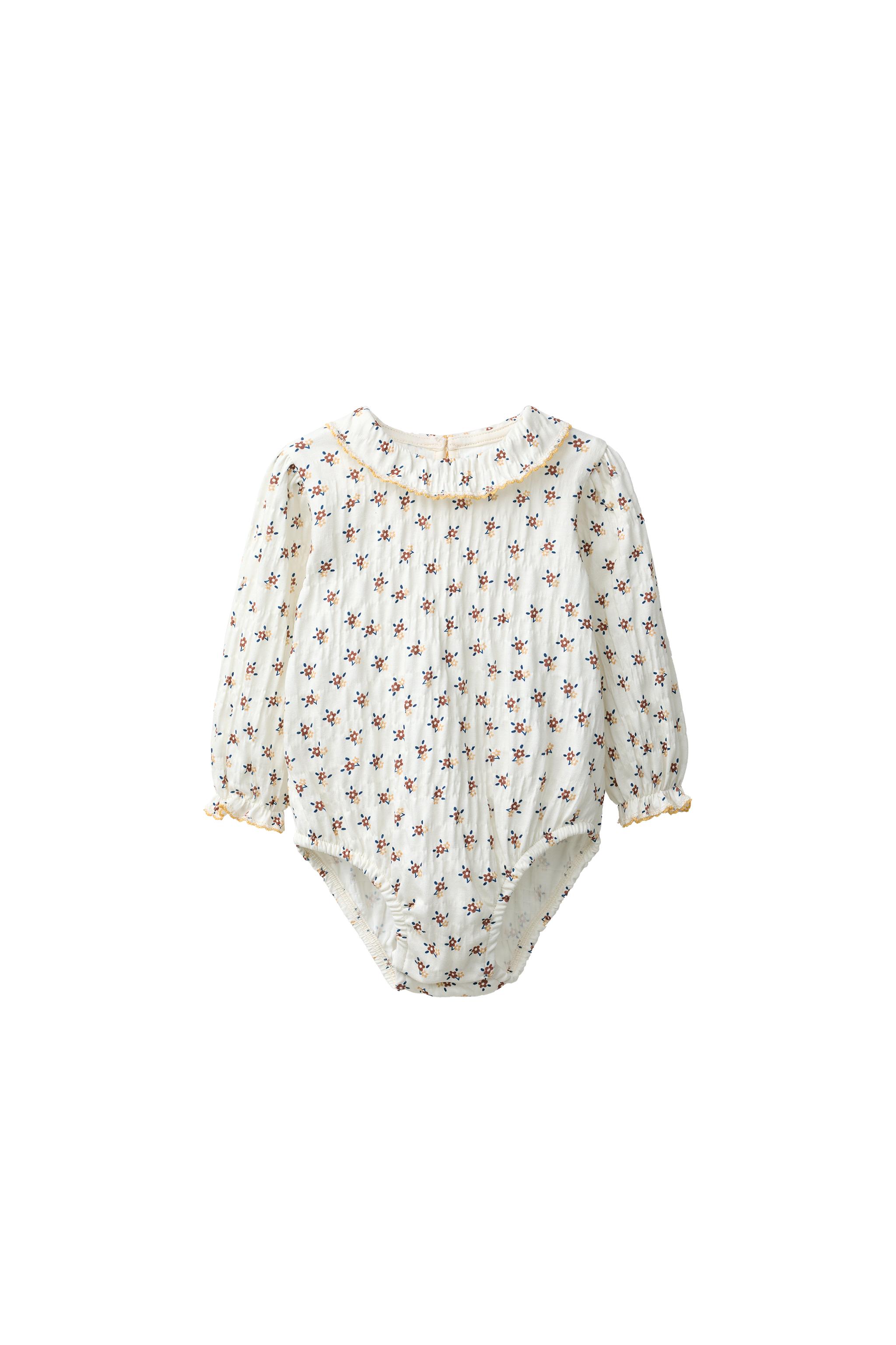 FLORAL TEXTURED BODYSUIT — ZARA