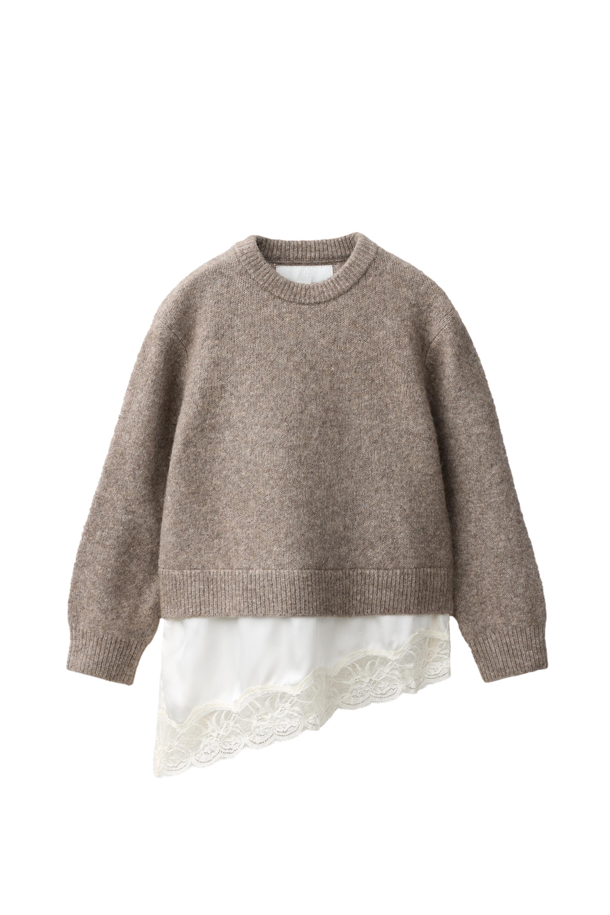 LACE COMBINED JUMPER — ZARA