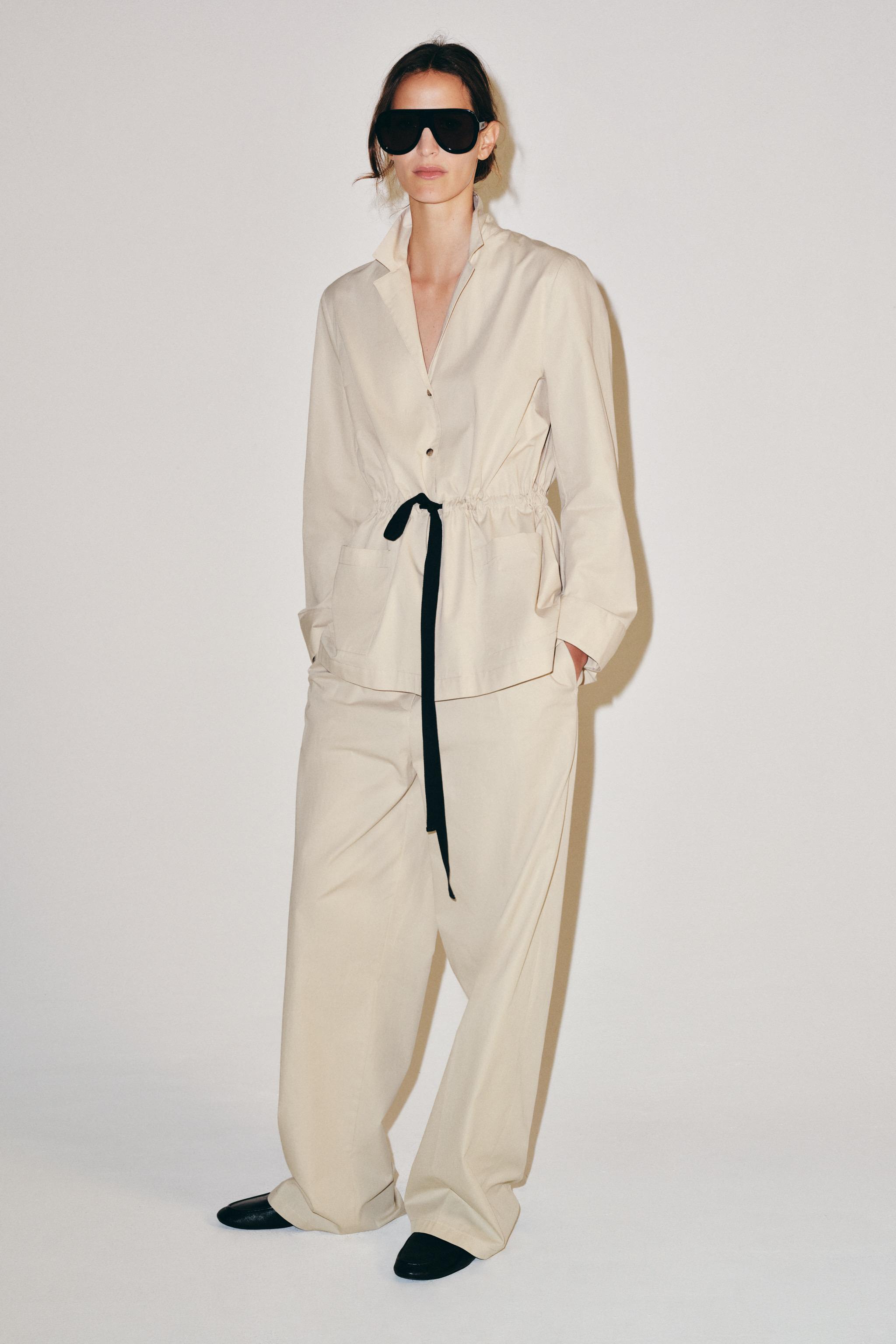 Брюки ZW COLLECTION с прямыми штанинами — ZARA