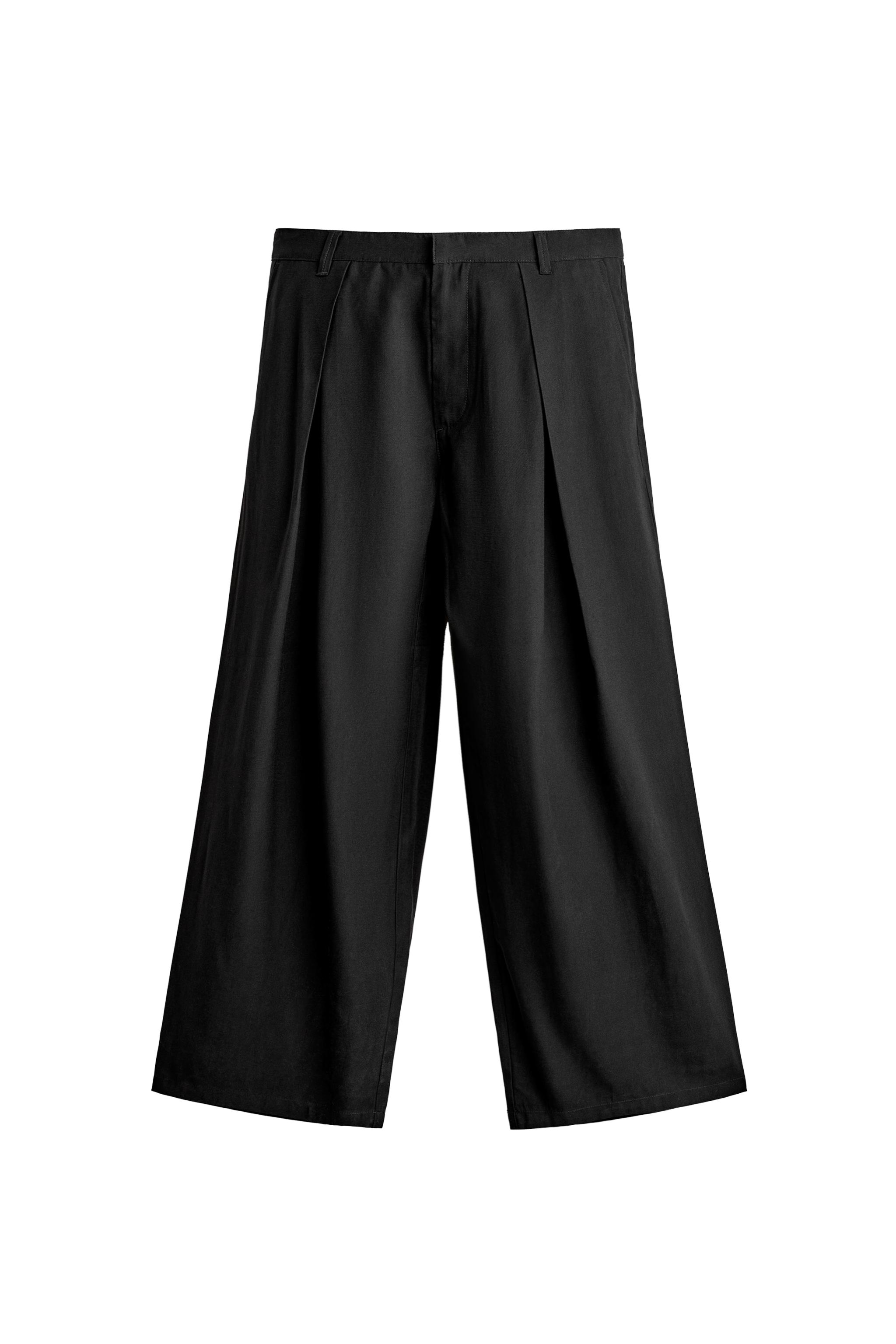 Брюки плиссированные струящиеся — ZARA