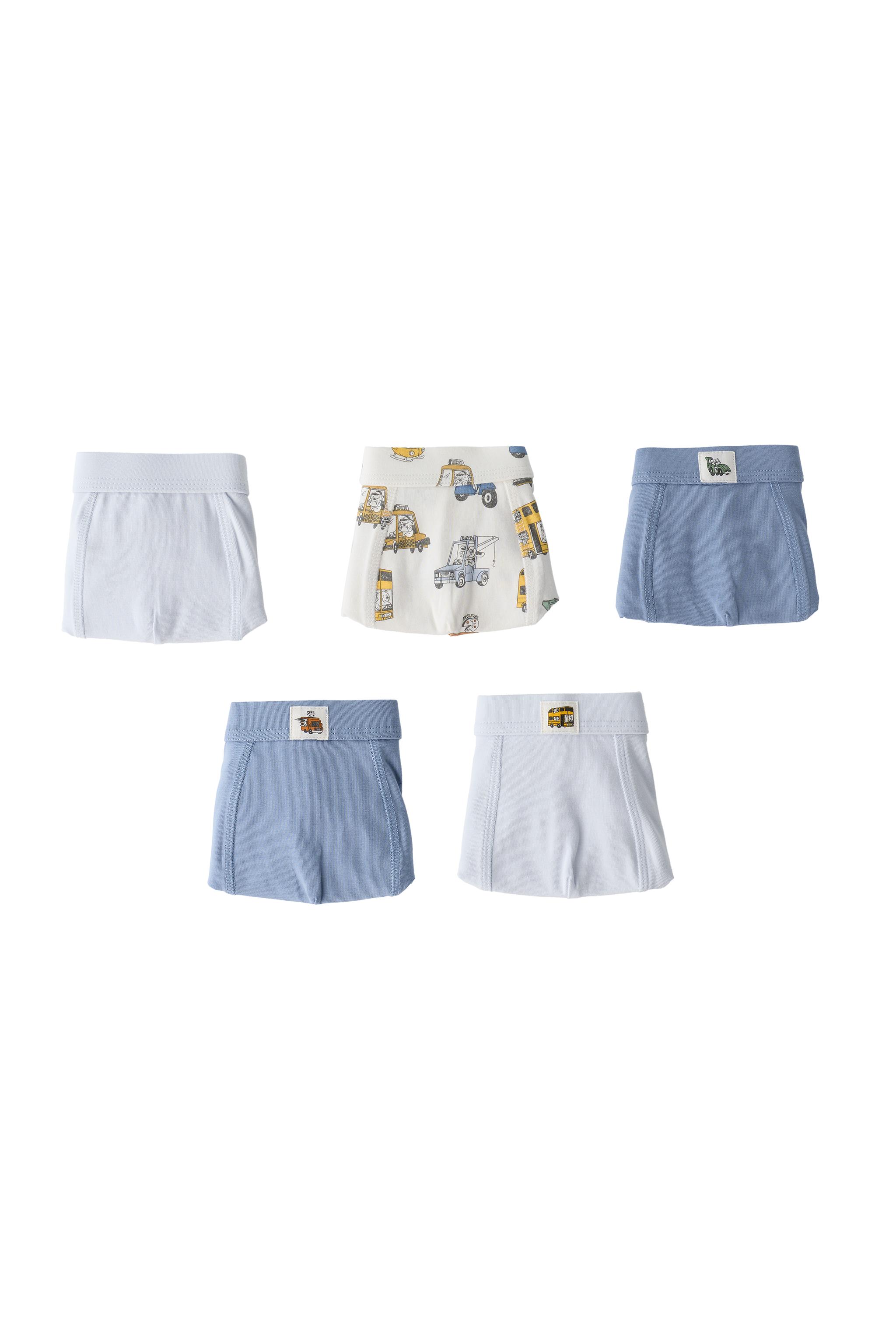 Набор из 5 пар боксёров с принтом машин, 2-6 лет — ZARA