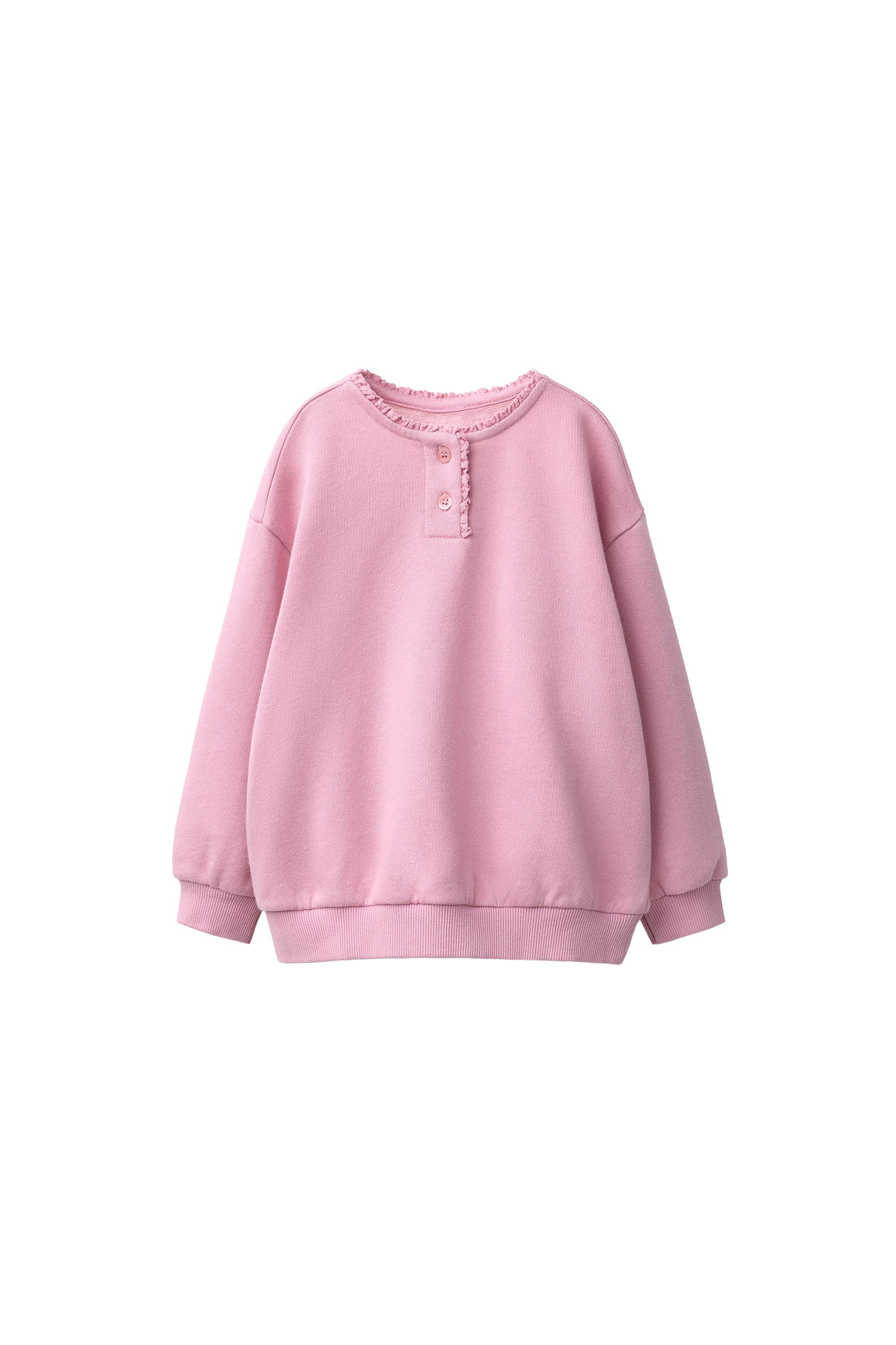 Свитшот из потертого кружева — ZARA