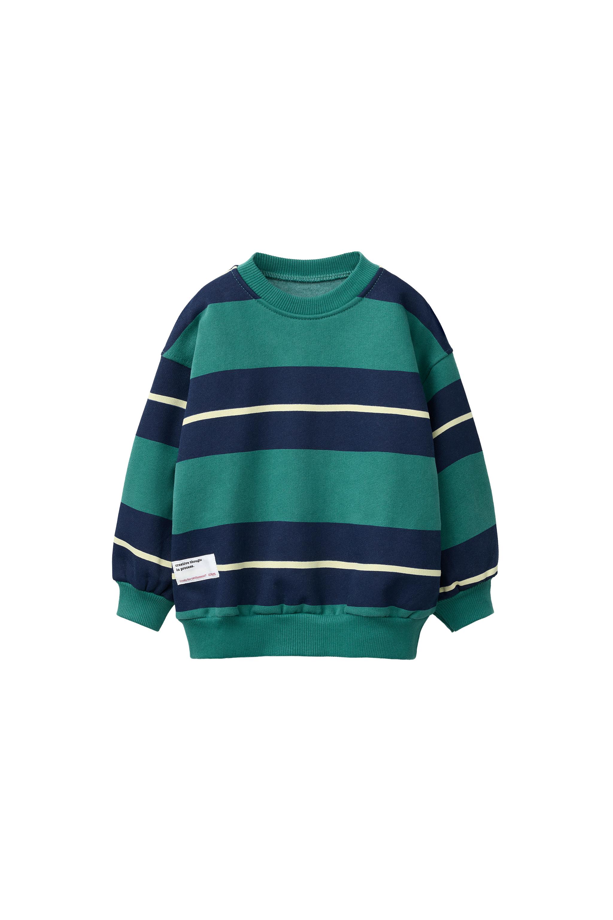 STRIPE PRINT SWEATSHIRT — ZARA