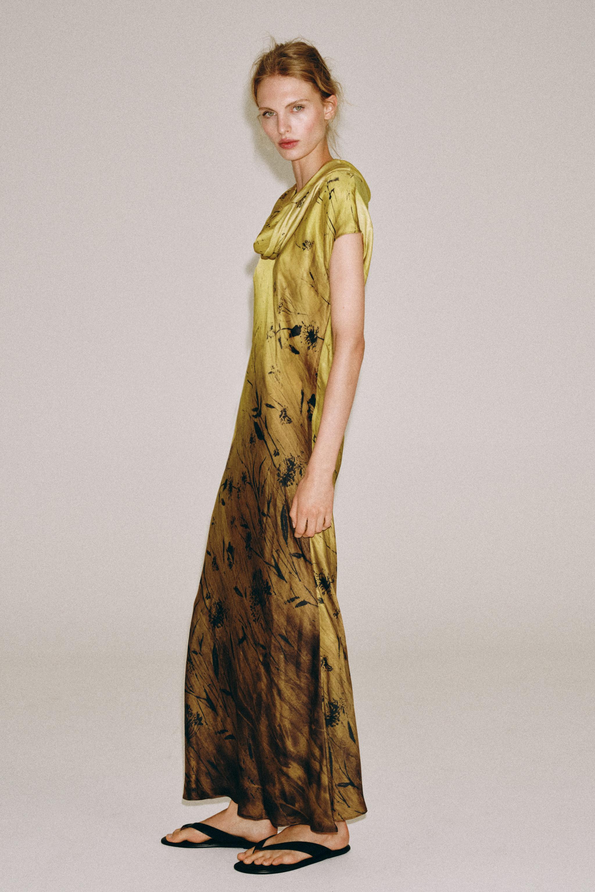 Платье ZW COLLECTION с принтом — ZARA