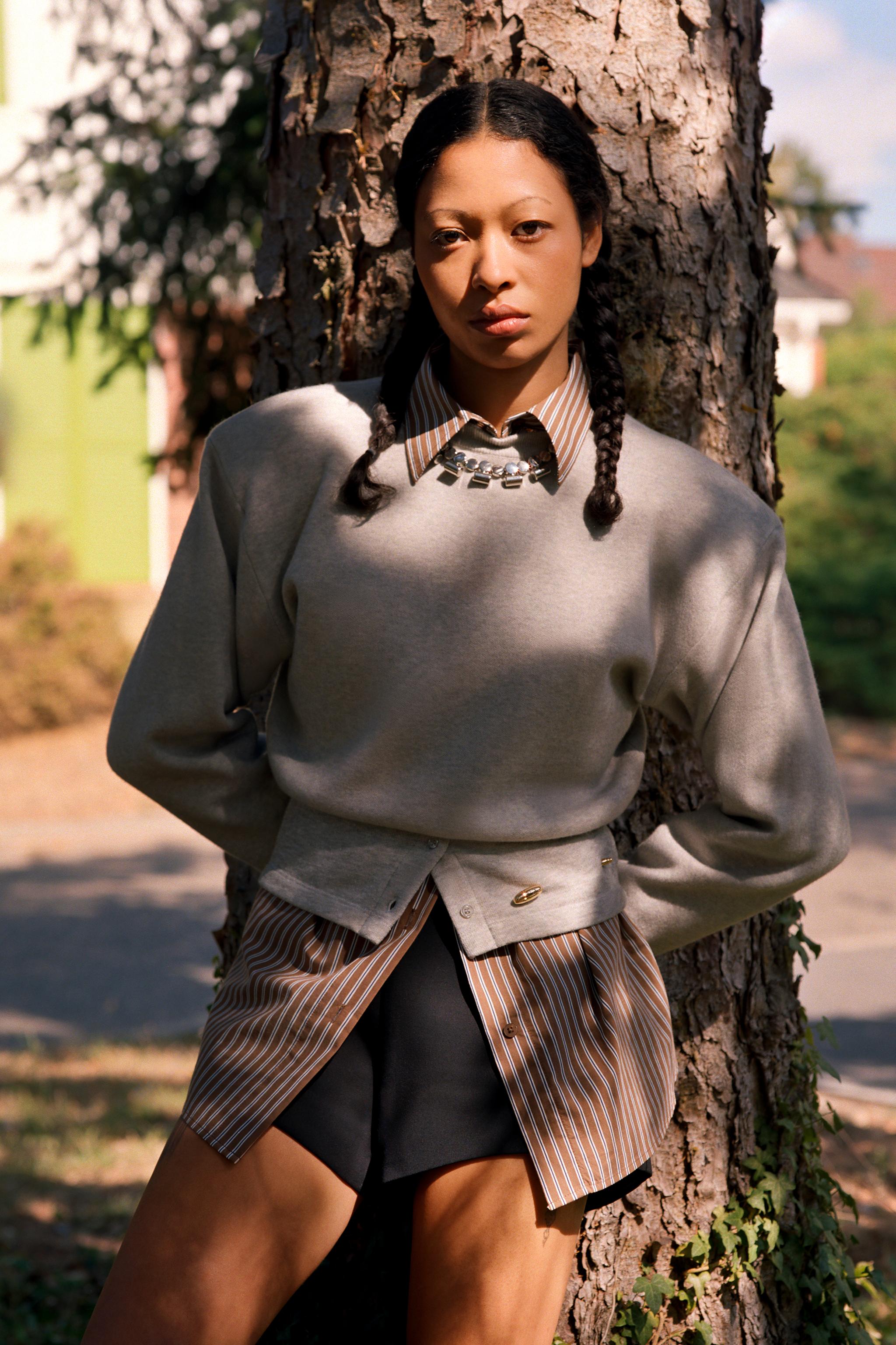 SHOULDER PAD JUMPER — ZARA