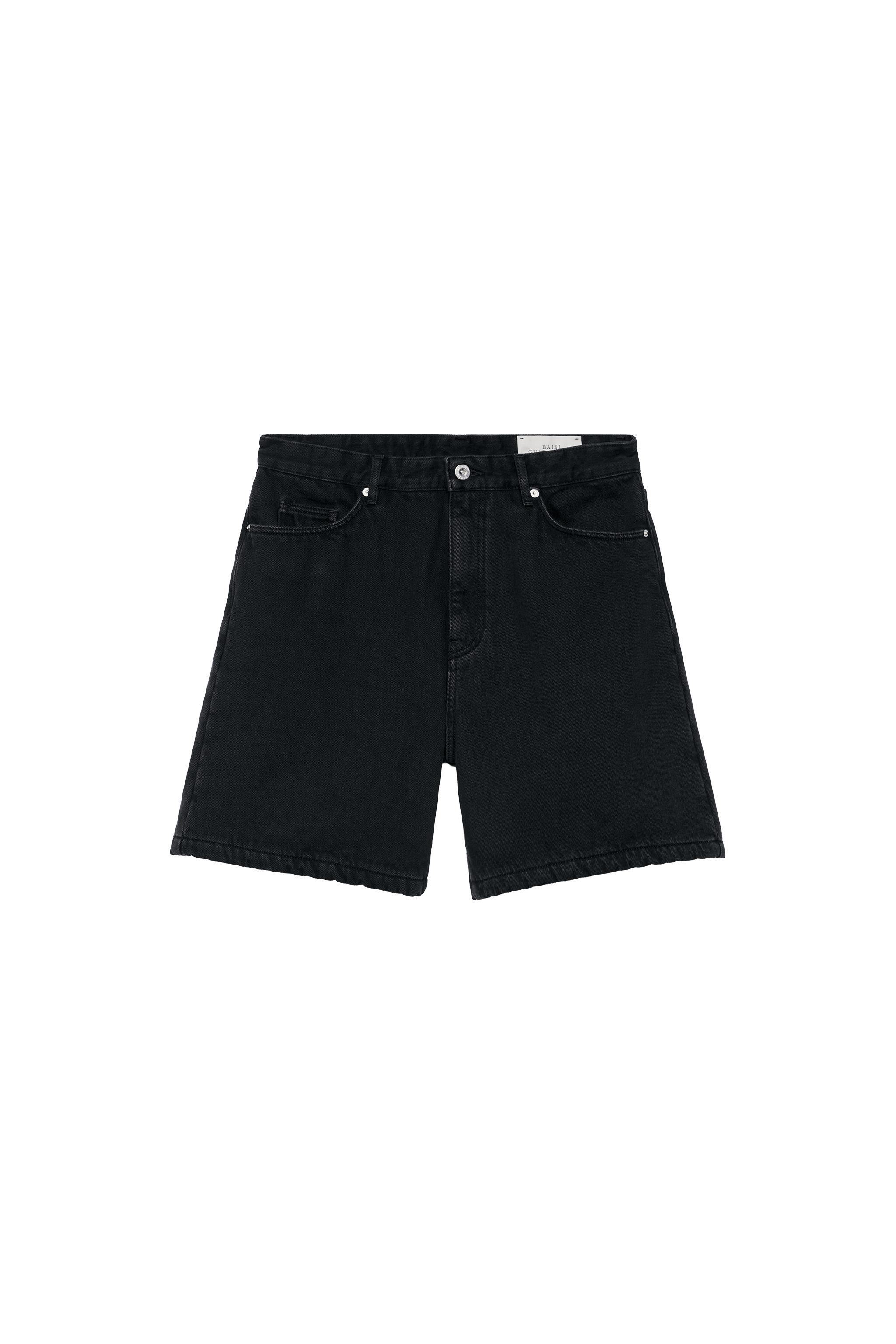 Джинсовые бермуды с широкими штанинами — ZARA