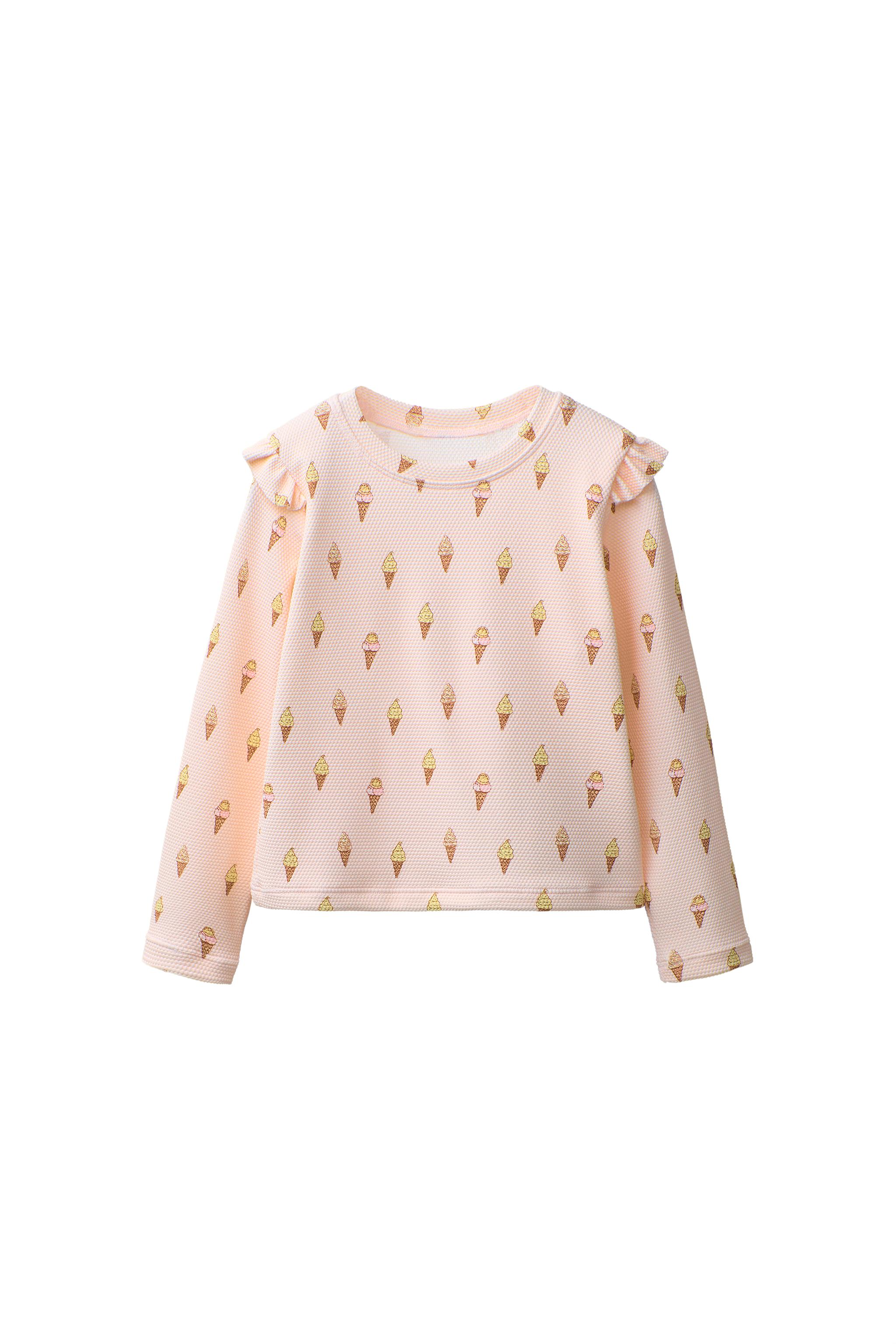 ФУТБОЛКА С ПРИНТОМ МОРОЖЕНОГО, 1-6 ЛЕТ — ZARA