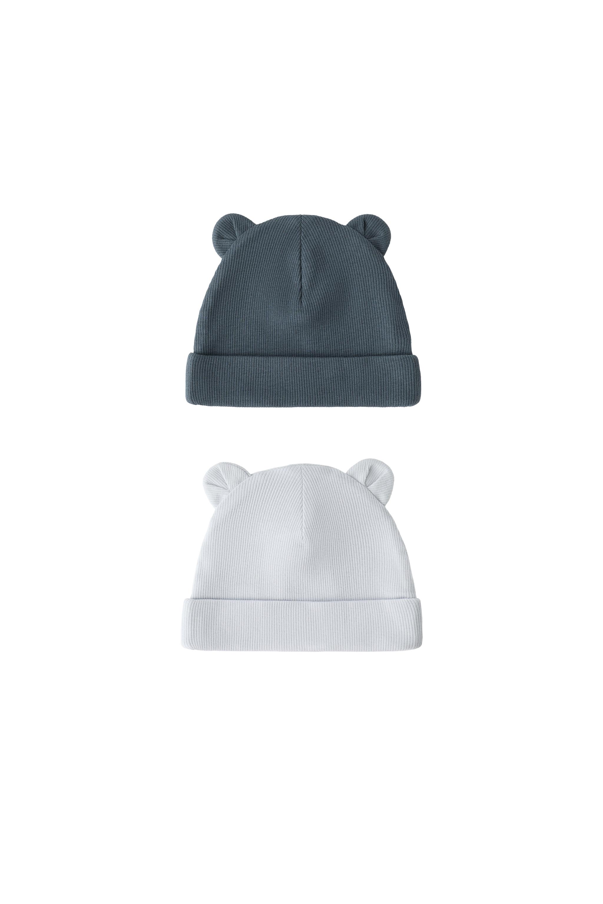 Набор из 2 фактурных шапок с ушками — ZARA