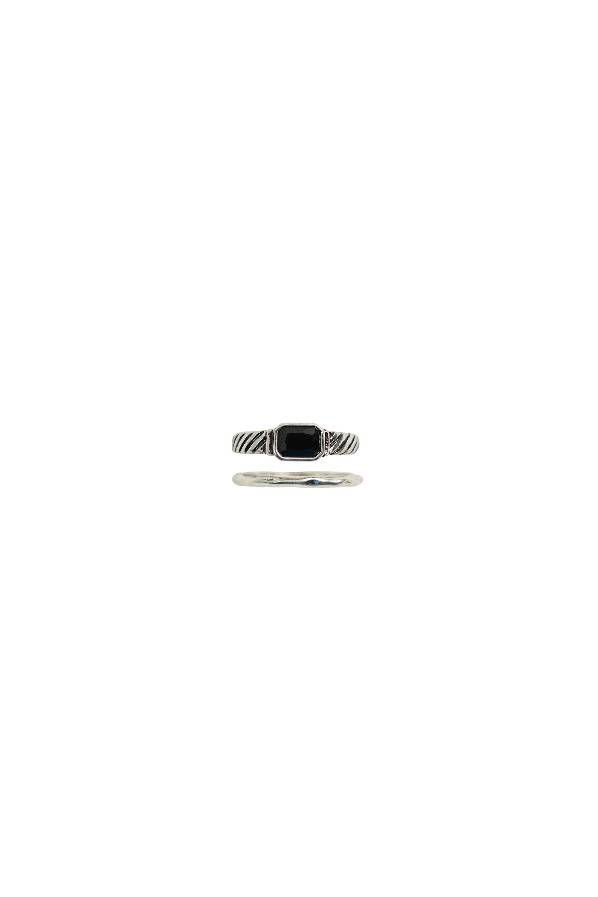 Набор из двух металлических колец — ZARA