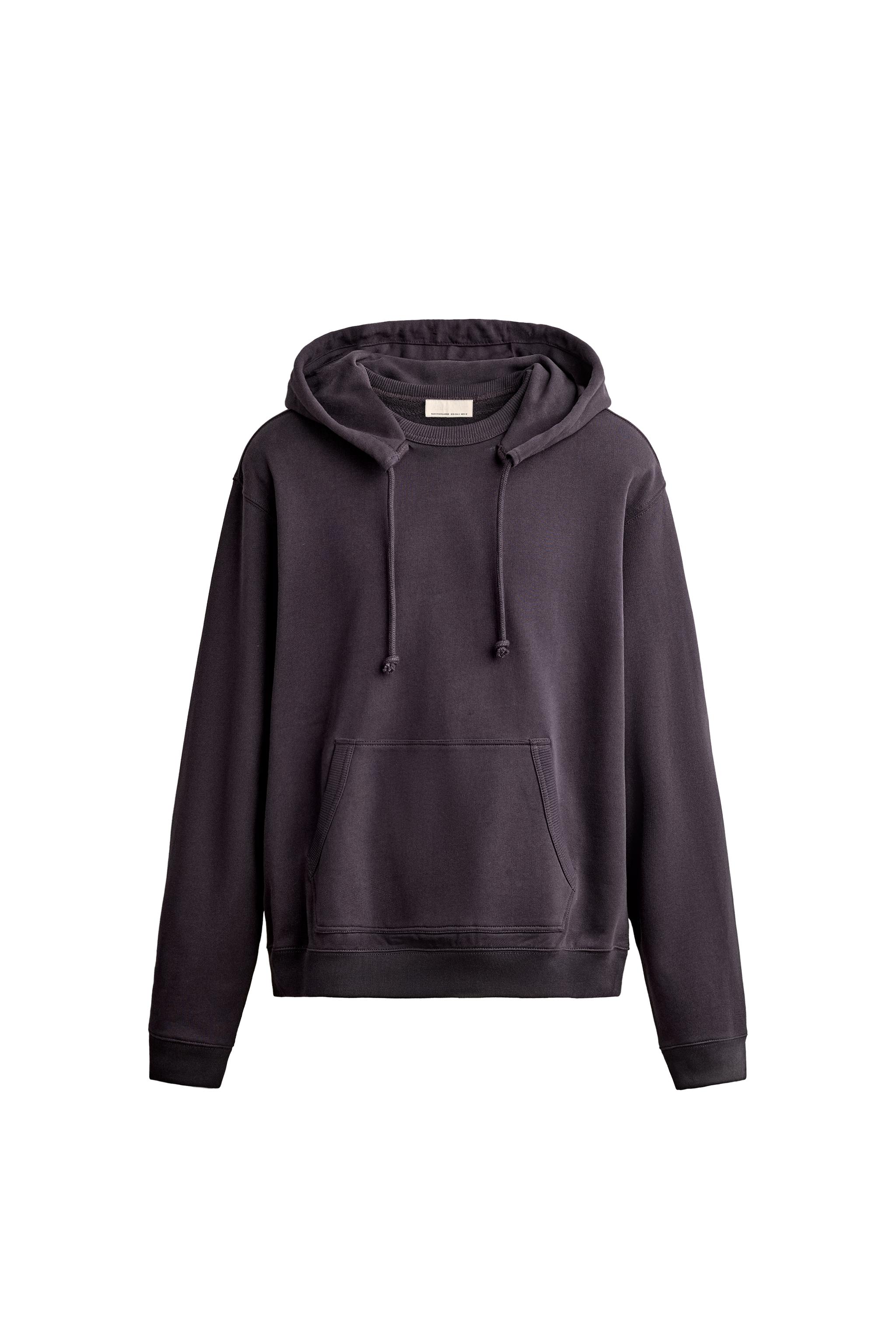 Свитшот с капюшоном и круглым вырезом — ZARA