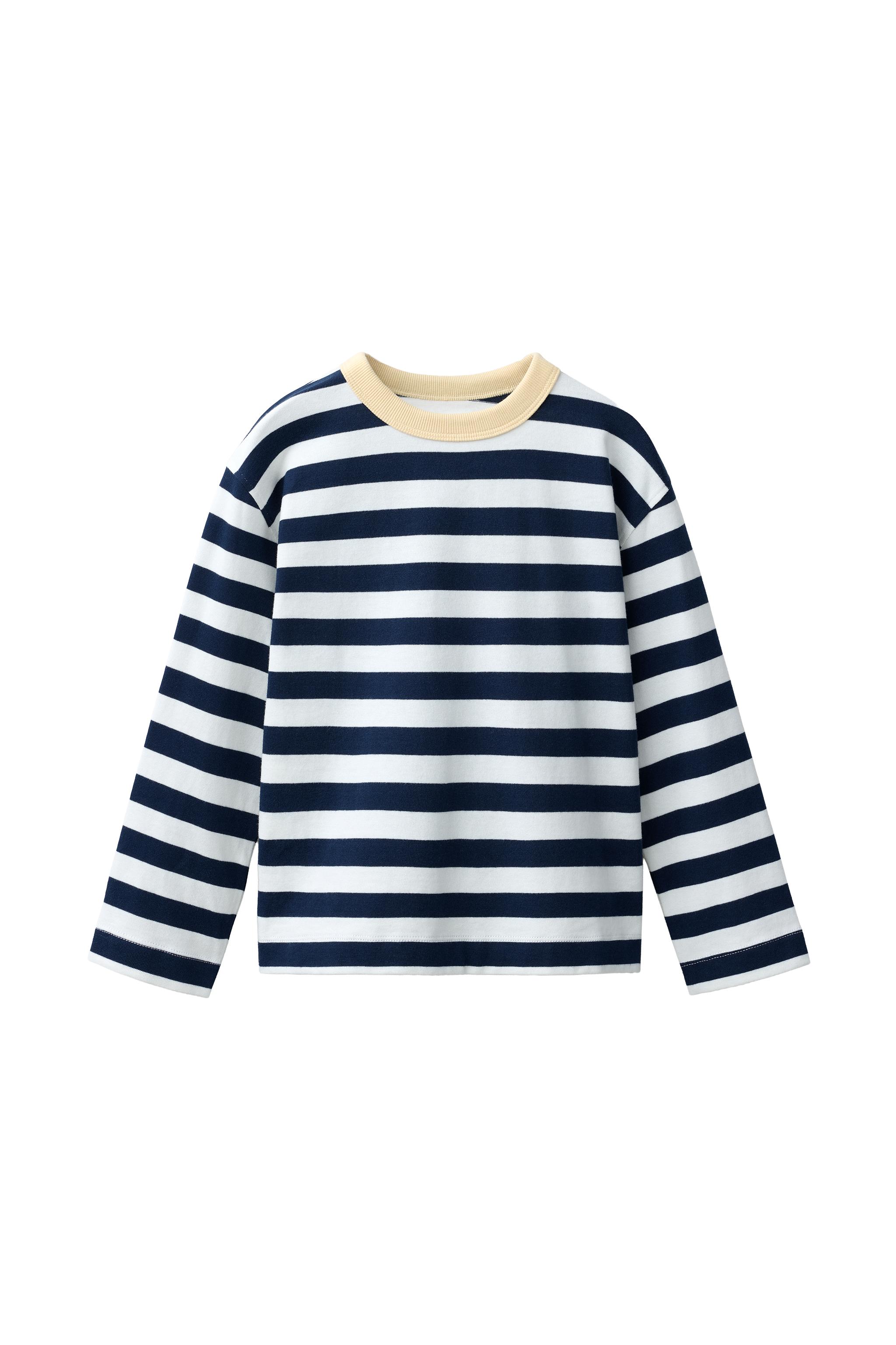 Футболка с принтом в полоску из плотной ткани — ZARA