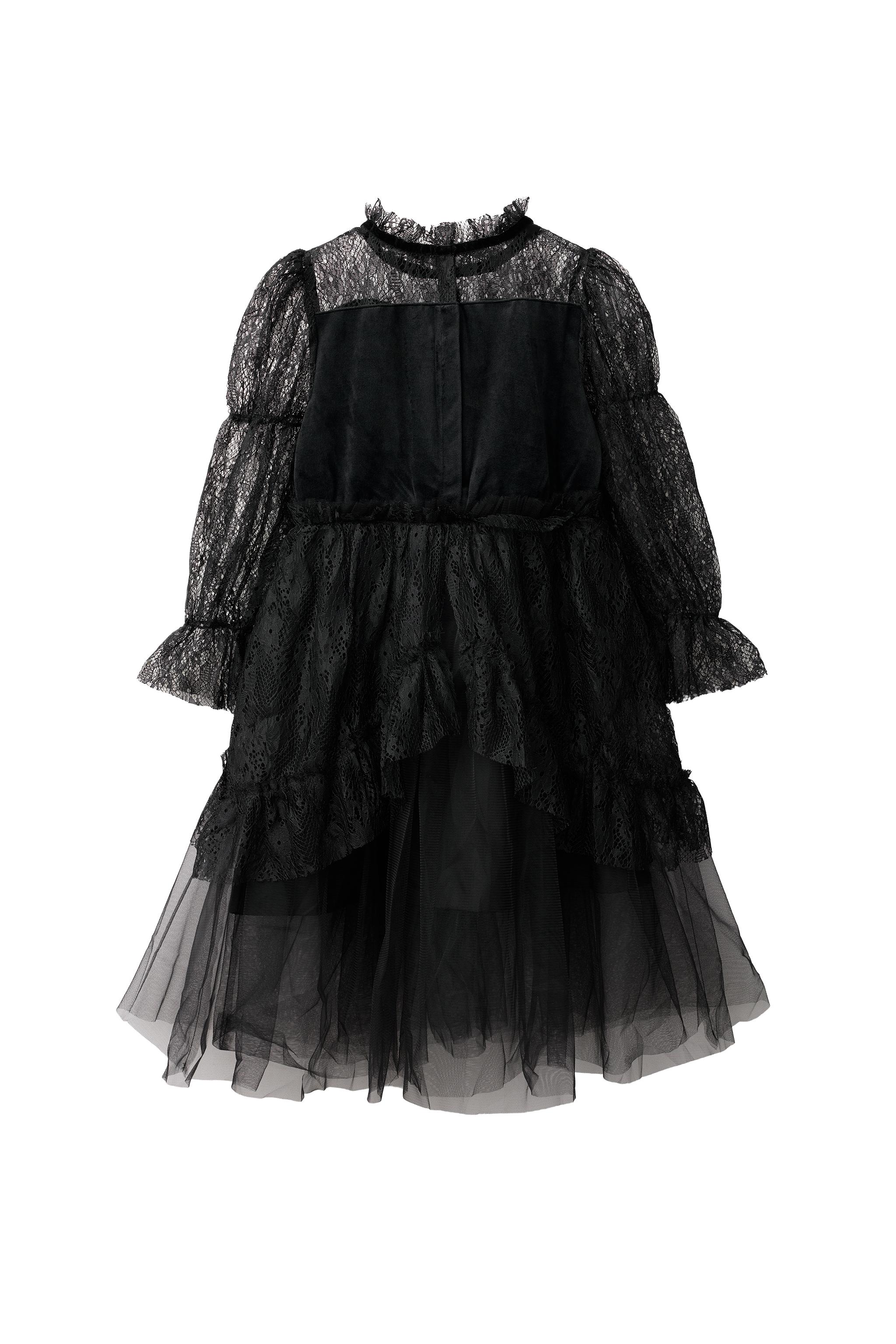 LACE AND TULLE WITCH DRESS COSTUME — ZARA