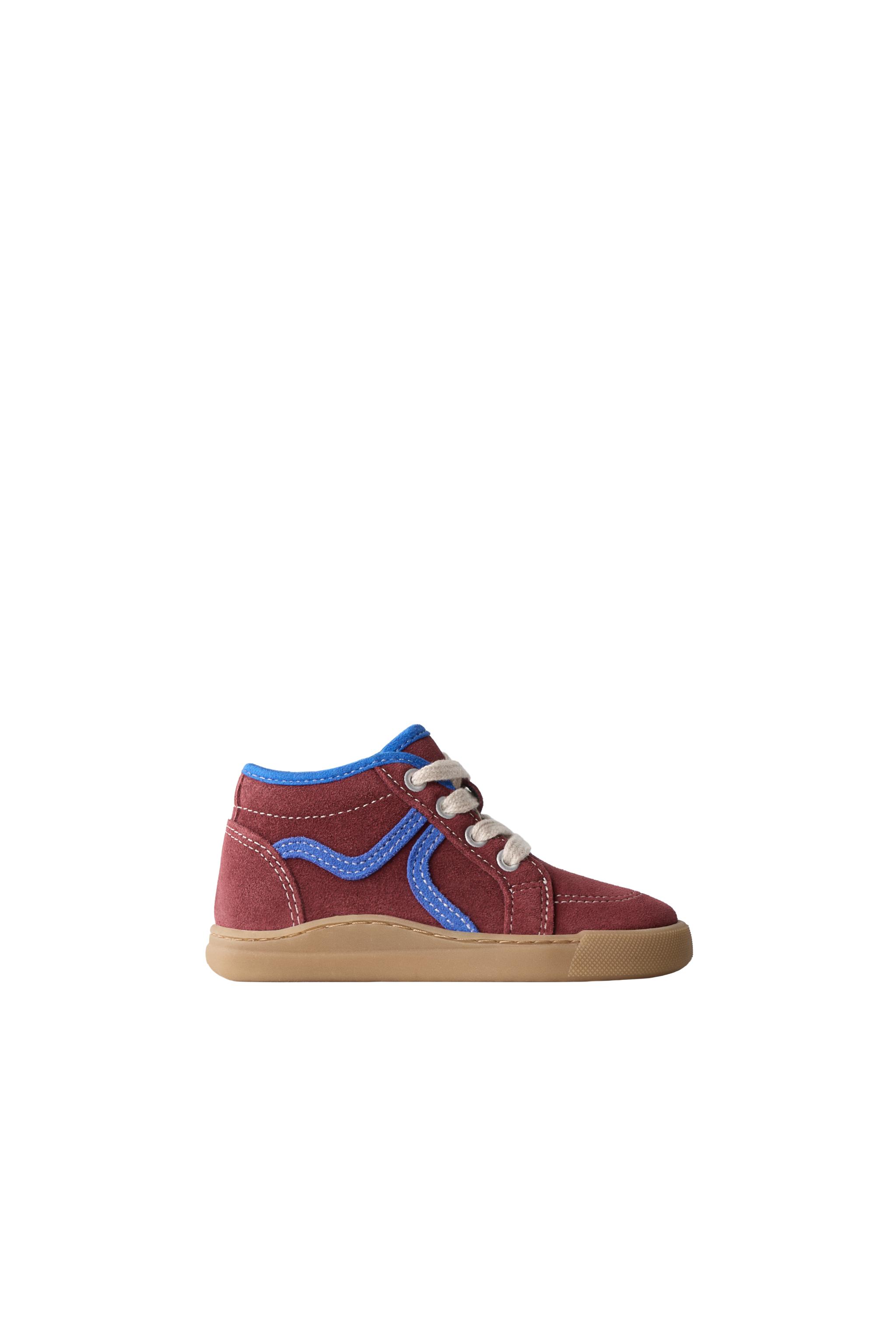 LEATHER HIGH-TOP SNEAKERS — ZARA
