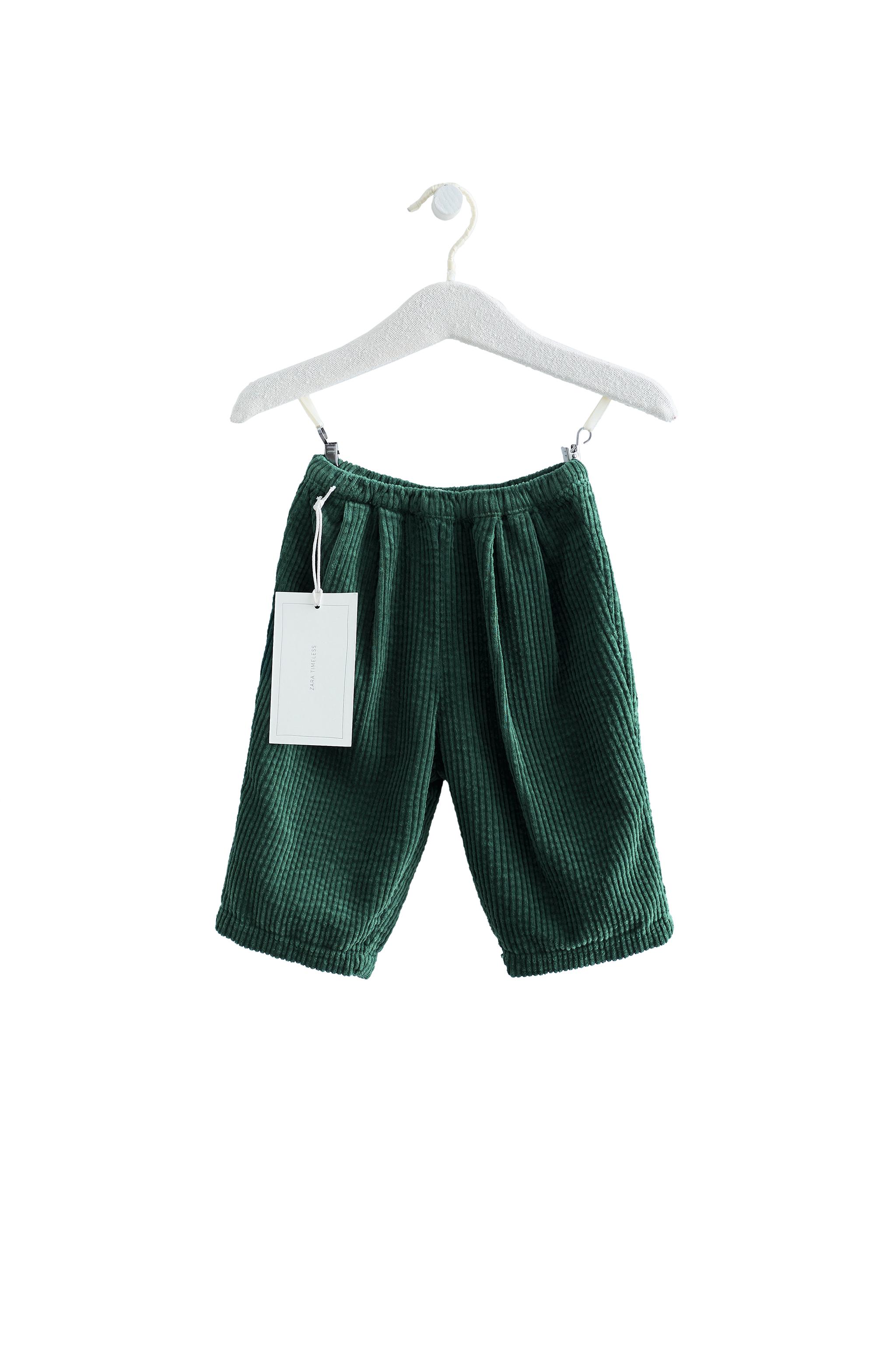 Брюки из вельвета-корда силуэта "баллон" ZARA TIMELESS — ZARA