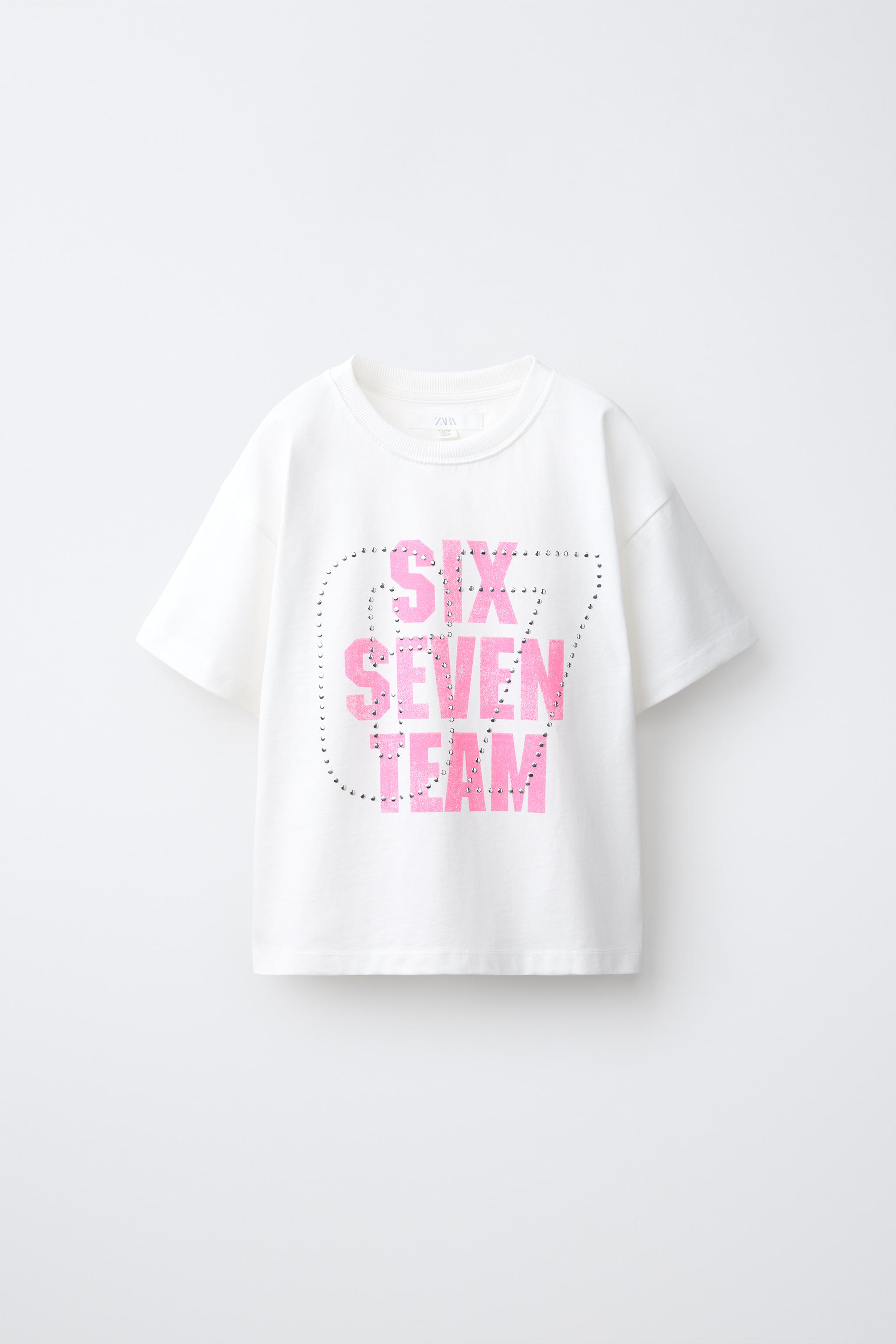 ФУТБОЛКА С ПРИНТОМ TEAM SIX SEVEN — ZARA