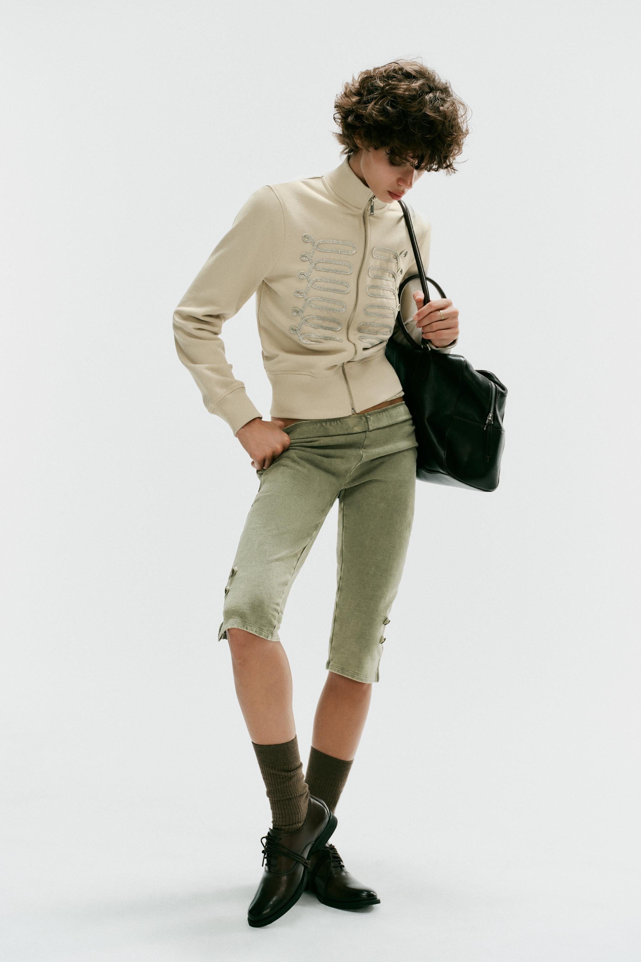 БРЮКИ КАПРИ С ЗАВЯЗКАМИ — ZARA