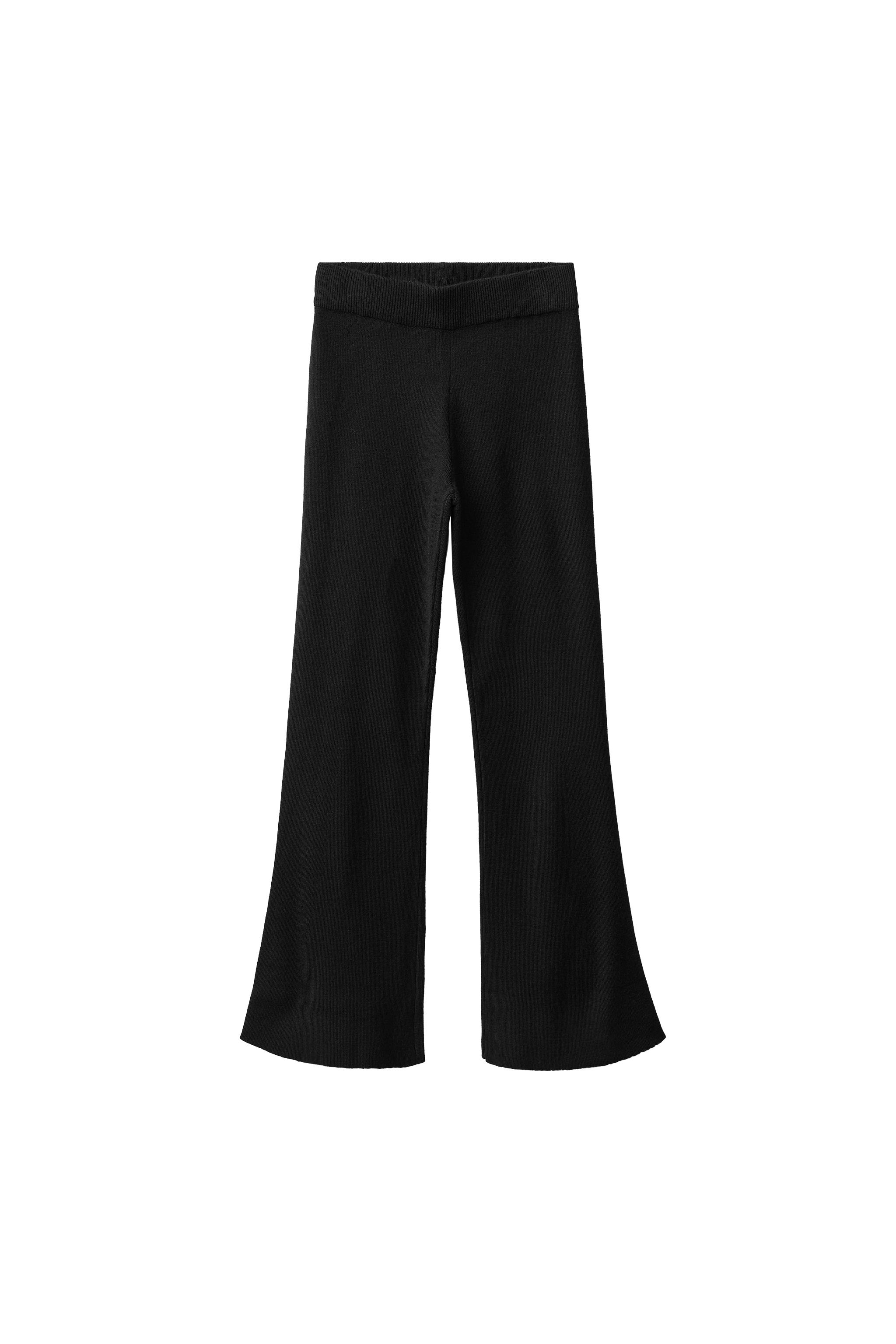 Вязаные легинсы с расклёшенными штанинами — ZARA