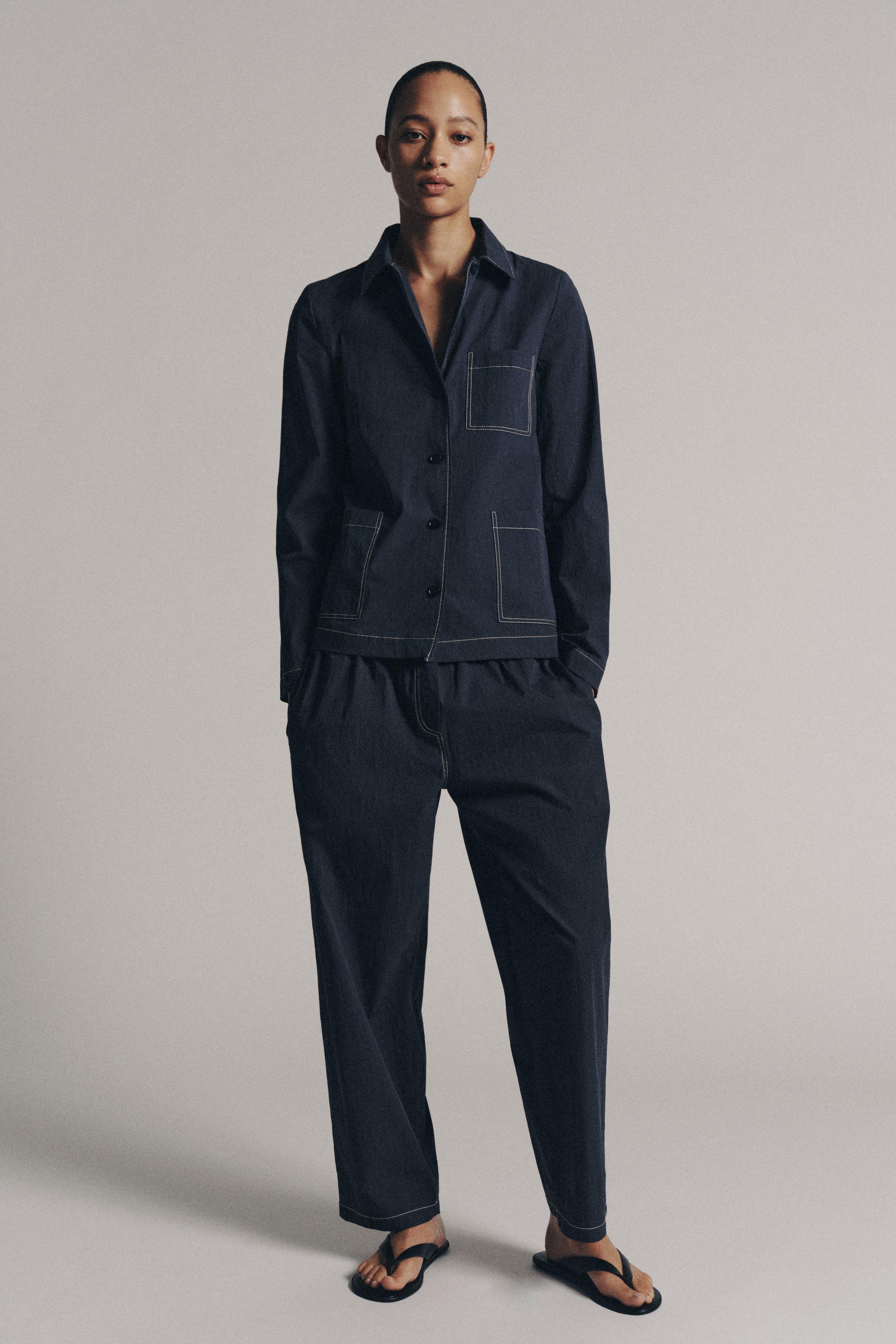 РУБАШКА С ОТДЕЛКОЙ КАНТОМ — ZW COLLECTION — ZARA