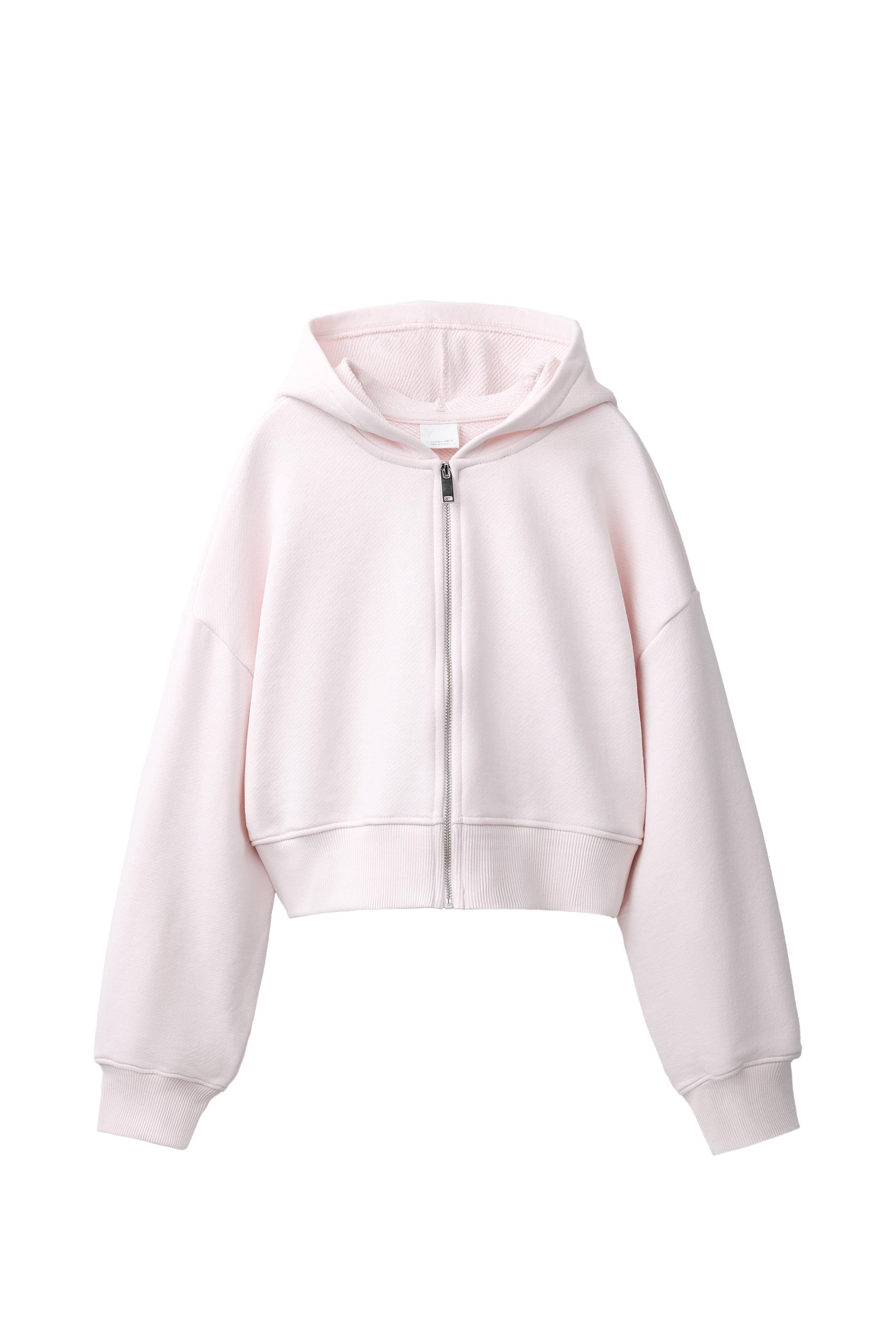Укороченный свитшот на молнии — ZARA