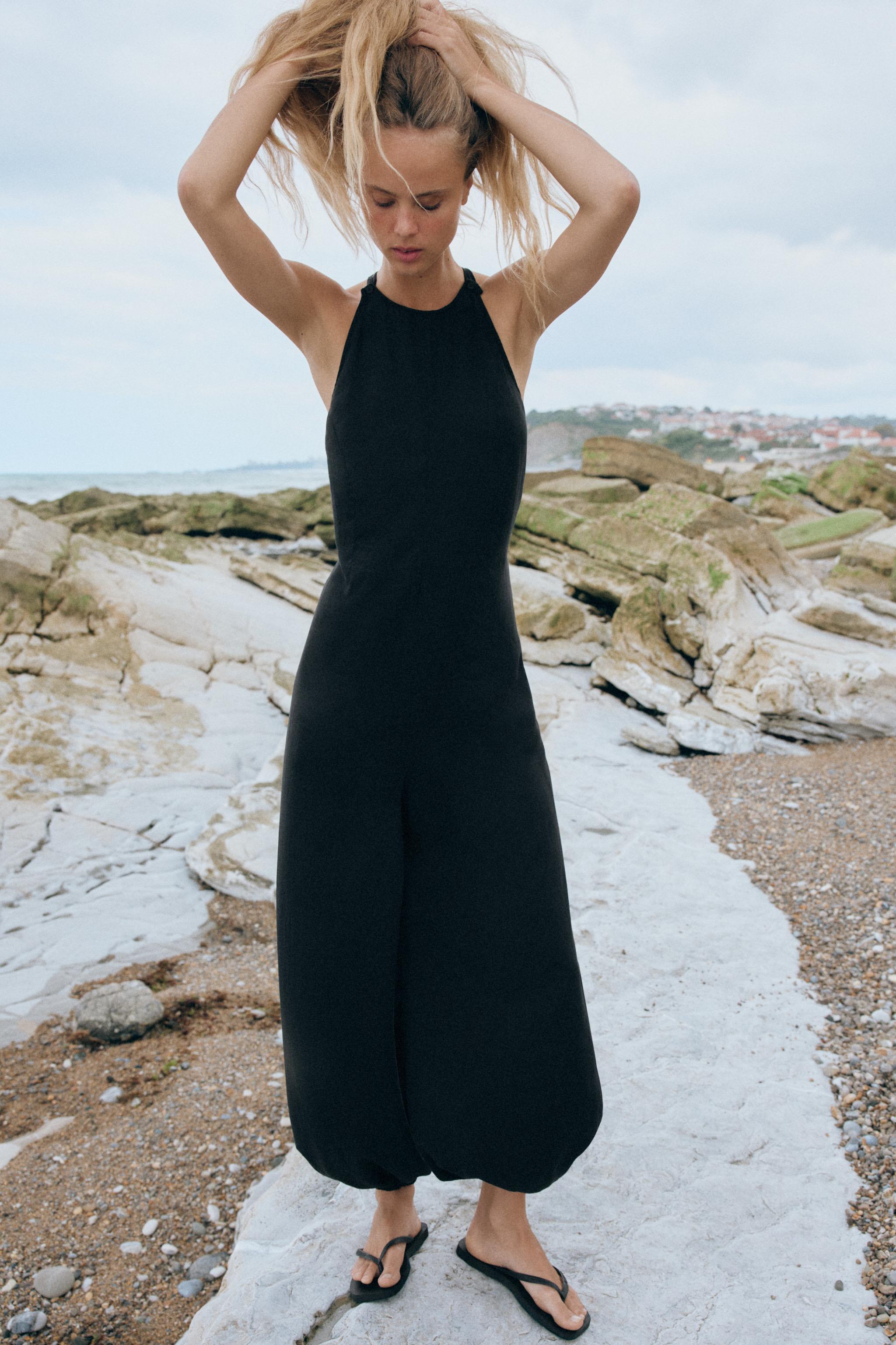 Комбинезон струящегося кроя с длинными штанинами — ZARA